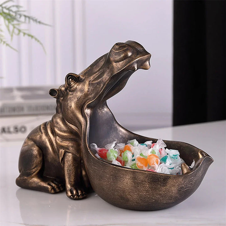 Decoratieve Nijlpaard Bureau Opbergdoos - HippoStash