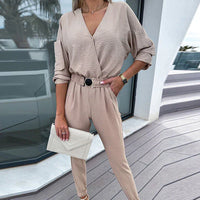 Dames Jumpsuit met V-hals – Nalina