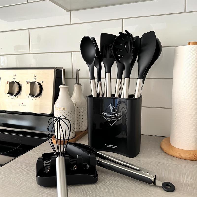 12-Delig Siliconen Keukengerei Set - Culinara Pro