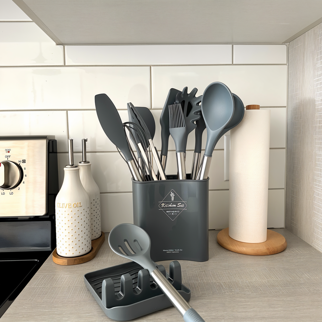 12-Delig Siliconen Keukengerei Set - Culinara Pro