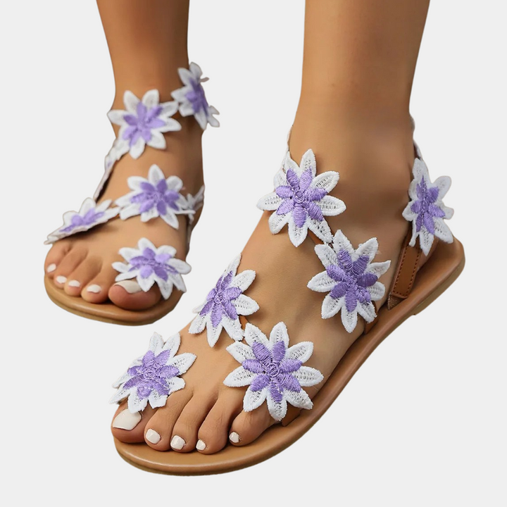 Bloemrijke Sandalen voor Dames - Lina