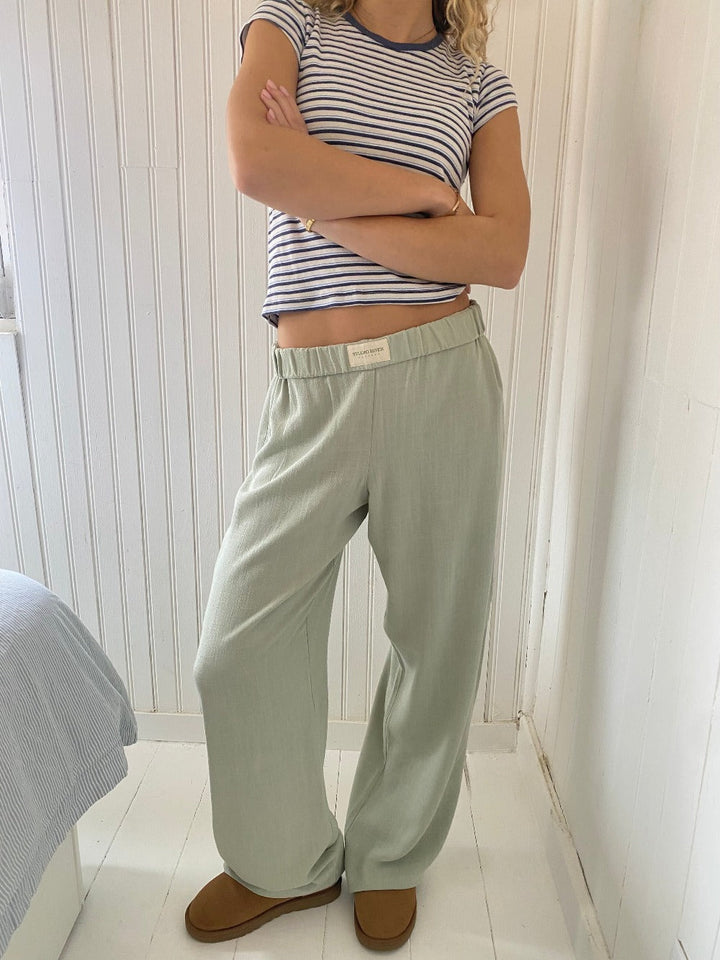 Zachte Bio-Katoenen Loungbroek – Sienna