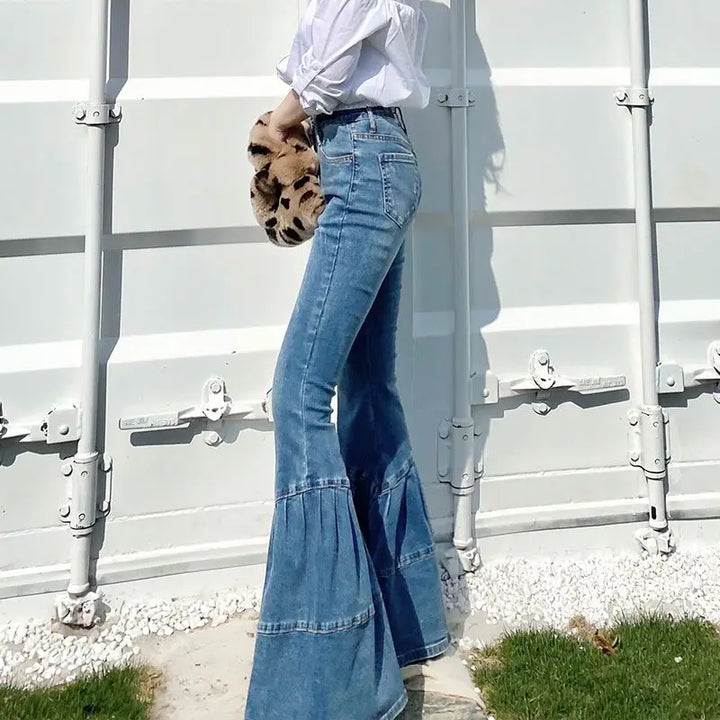 Hoge Taille Flared Jeans - Mia
