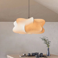 Japanse Zijde Hanglamp in Wabi Sabi Stijl - Sana