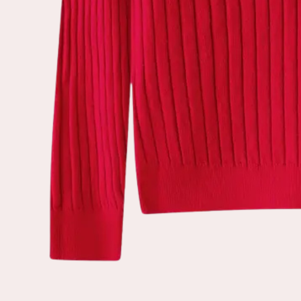 V-hals Trui met Knoopdetails voor Dames - Marit