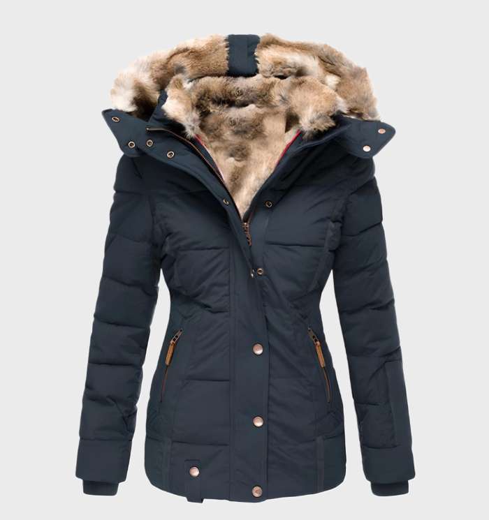 Slim Fit Dames Winterjas met Capuchon - Aurora