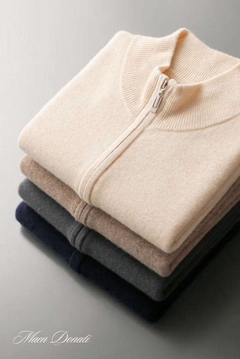 Komfortowy wełniany męski sweter - Elias