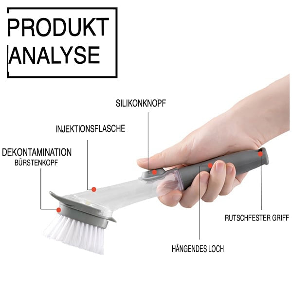 Afwasborstel met Zeepdispenser - DishMaster
