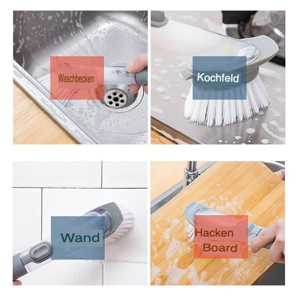 Afwasborstel met Zeepdispenser - DishMaster