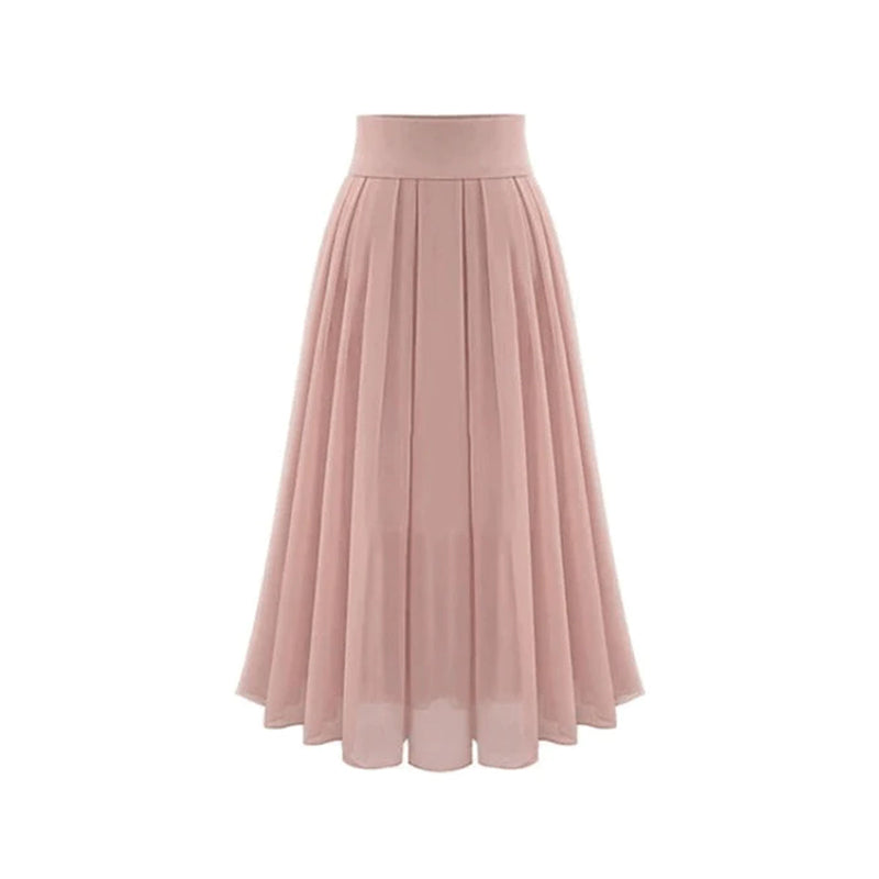 Trendy geplooide maxirok met hoge taille – Mirella