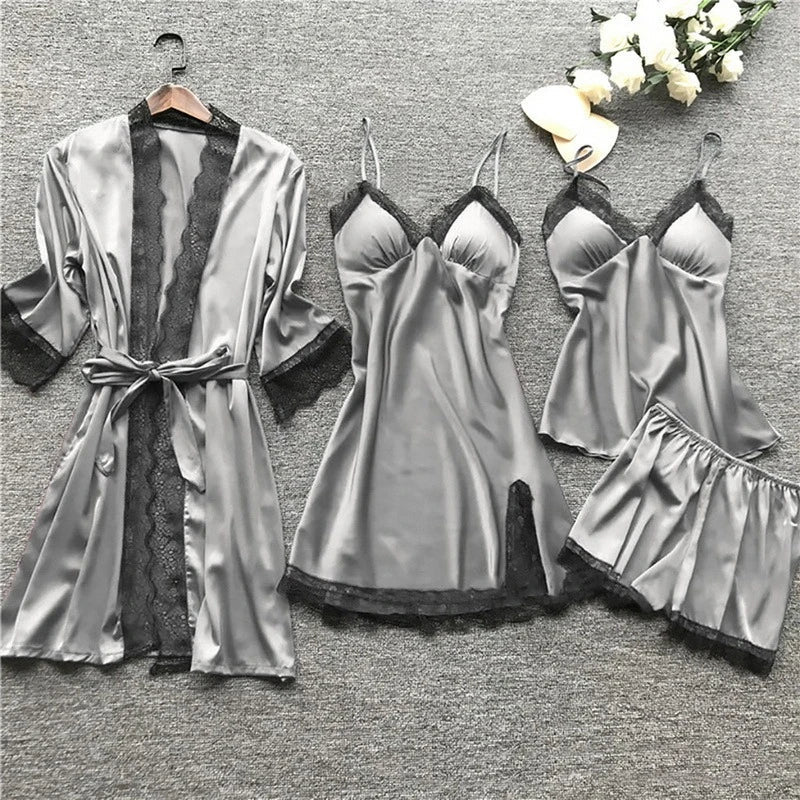 Luxe Satijnen Pyjama Set - Luna