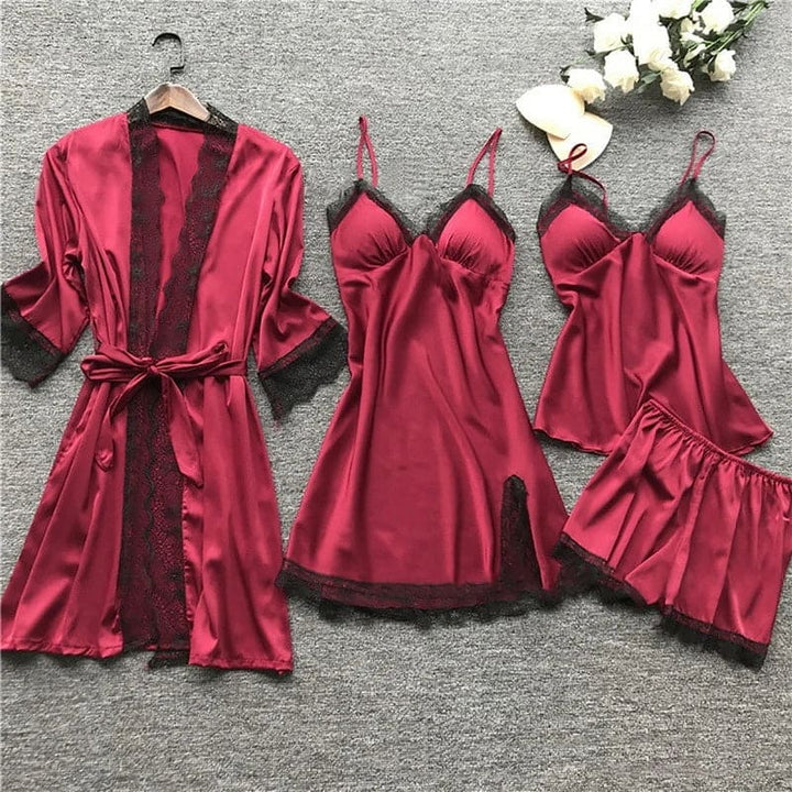 Luxe Satijnen Nachthemd Set - Aurora