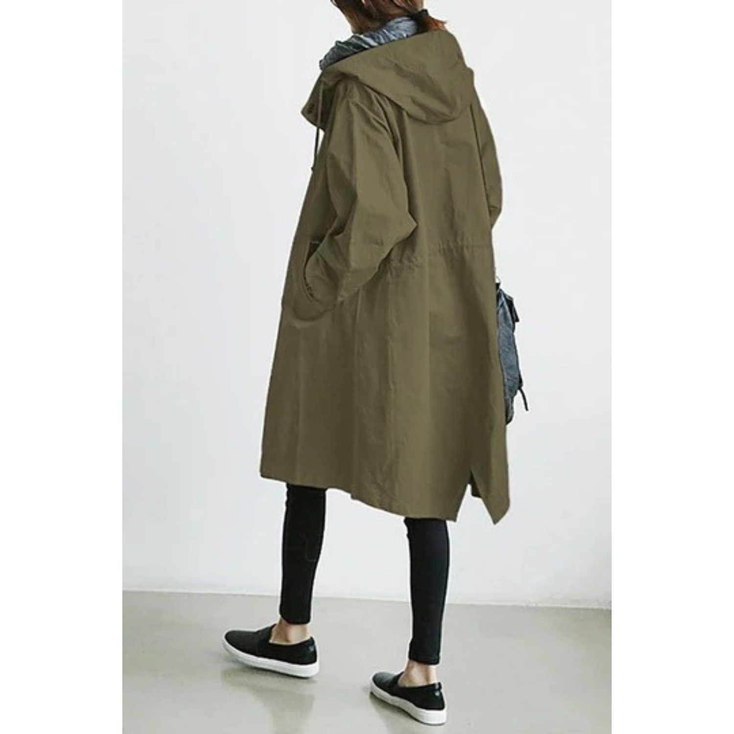 Lange Dames Trenchcoat met Capuchon - Isabelle