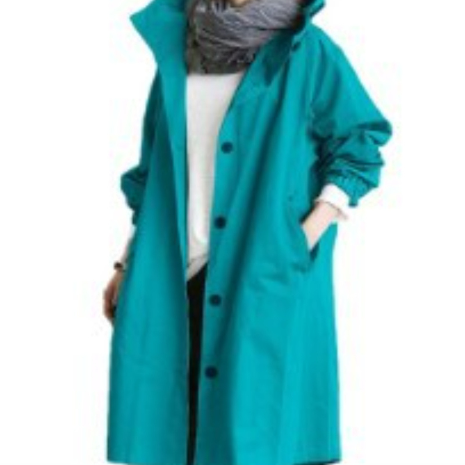 Lange Dames Trenchcoat met Capuchon - Isabelle