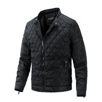 Casual heren herfstjack met diamantpatroon – Max