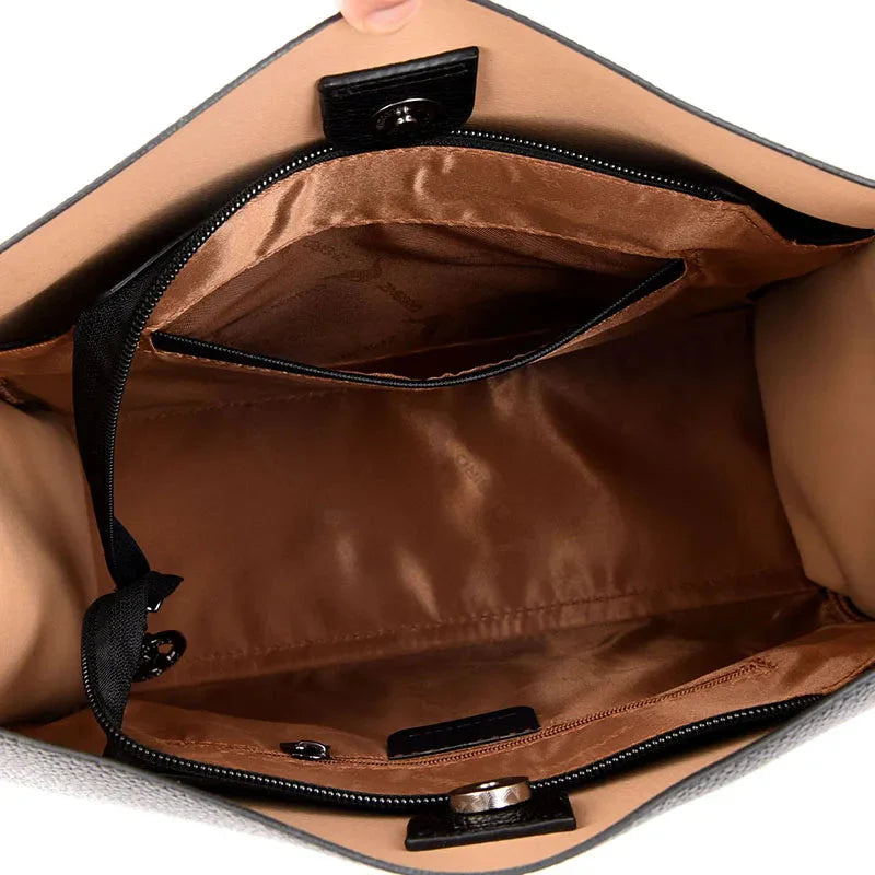 Trendy Leren Schoudertas - Mila