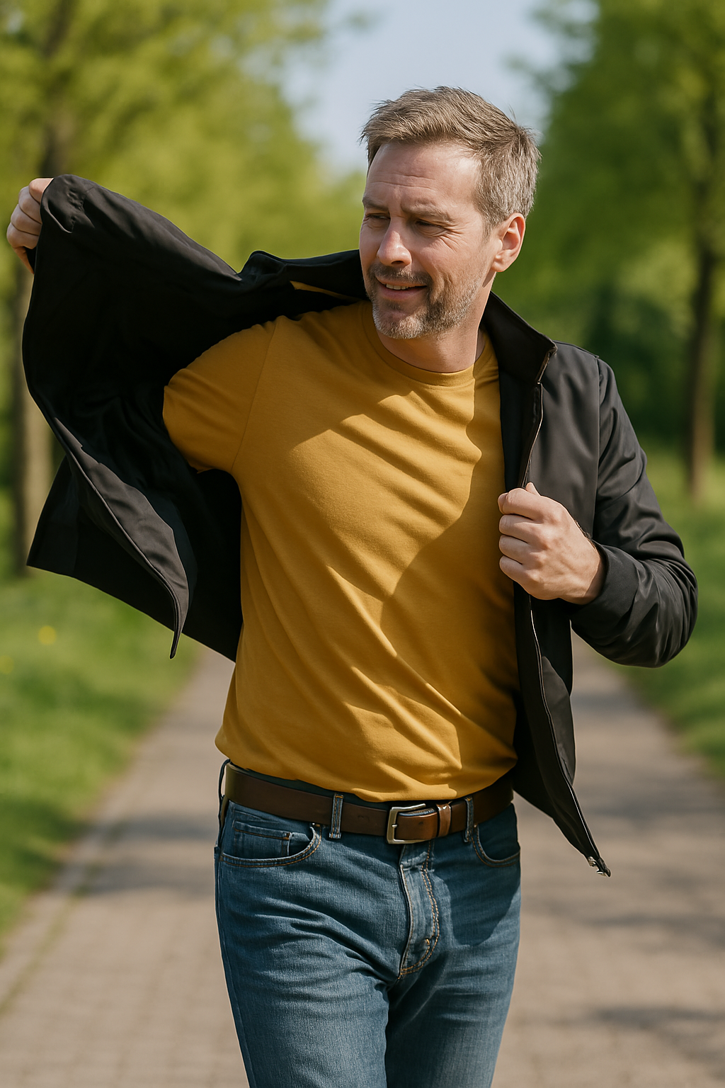 Levi™ Lichtgewicht Herenjas – Voor Actieve Dagen in Voorjaar & Zomer