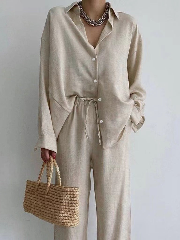 Dames Zomerset met Luchtige Blouse en Wijde Broek – Noa