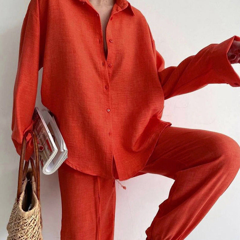 Dames Zomerset met Luchtige Blouse en Wijde Broek – Noa
