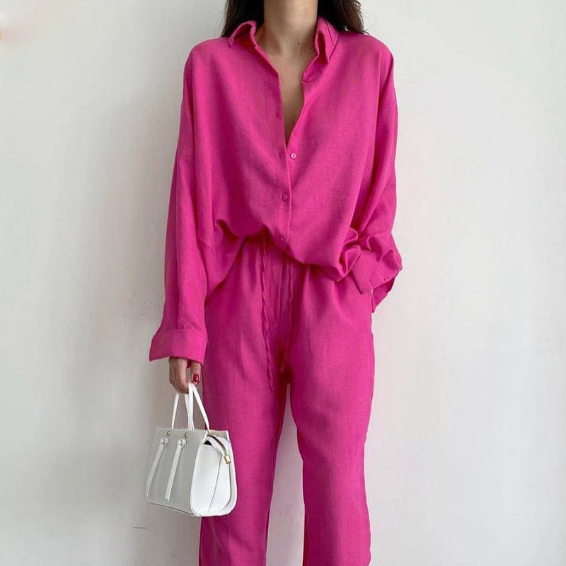 Dames Zomerset met Luchtige Blouse en Wijde Broek – Noa