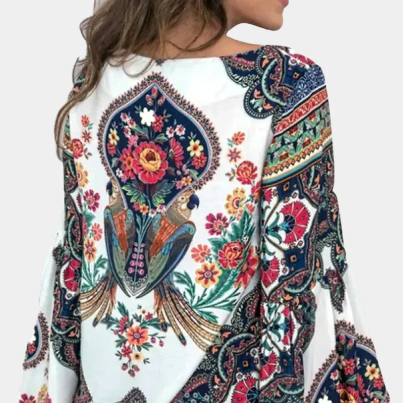 Luchtige Dames zomerblouse met Bloemenprint - Isabelle