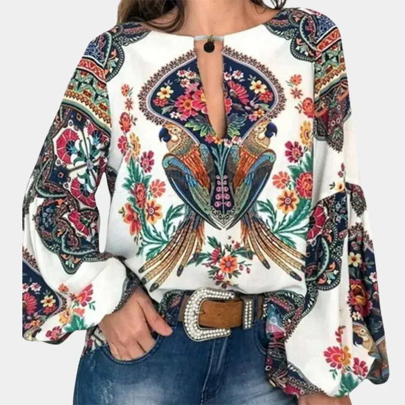 Luchtige Dames zomerblouse met Bloemenprint - Isabelle