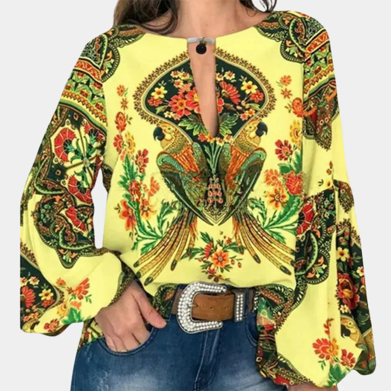 Luchtige Dames zomerblouse met Bloemenprint - Isabelle