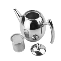 RVS Theepot met Zeef - TeaElegance
