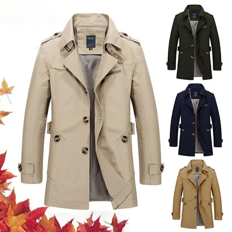 Vardi Dante™ Trenchcoat | Stijlvolle lange jas