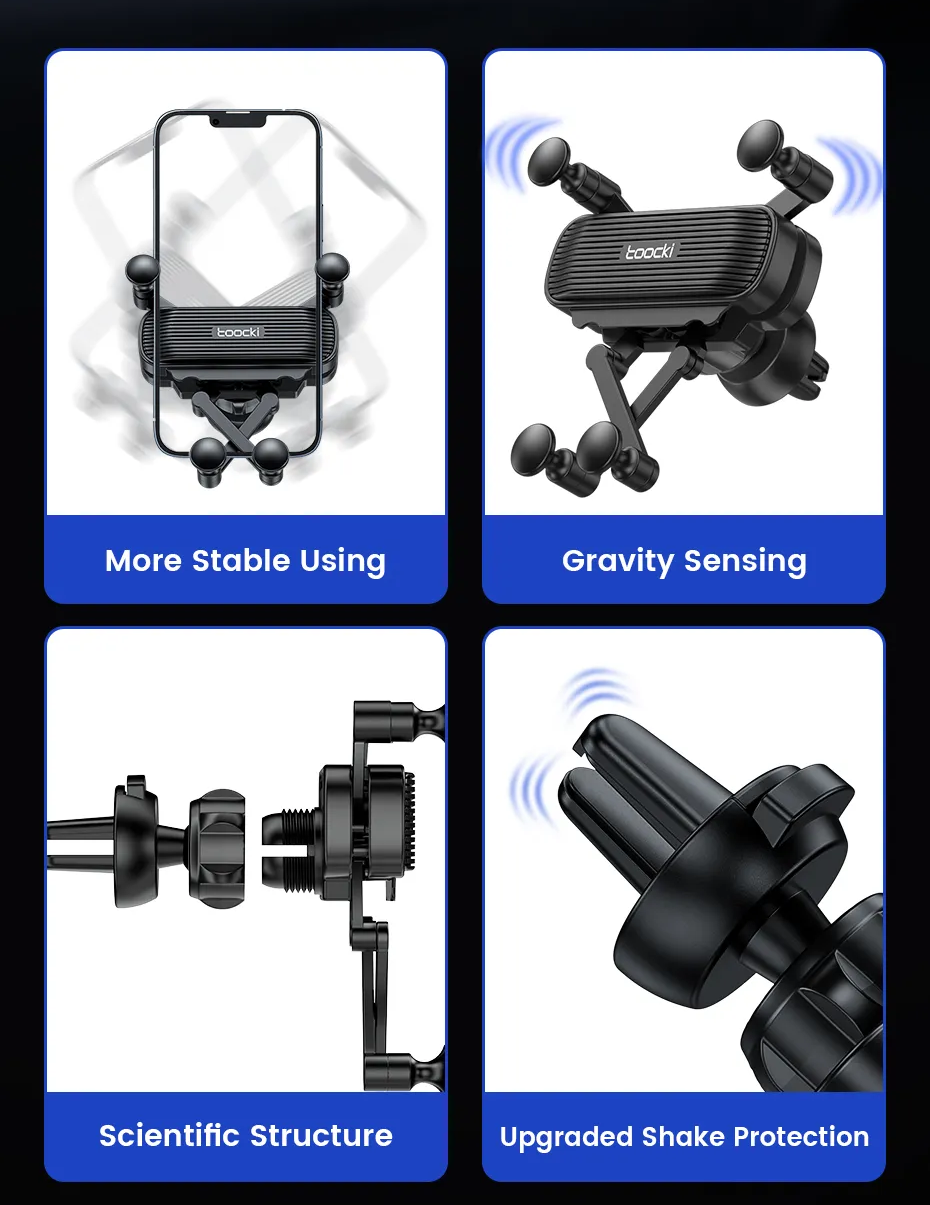 Vardi Dante™ Car Holder | Op ventilatie gemonteerde mobiele telefoonstandaard