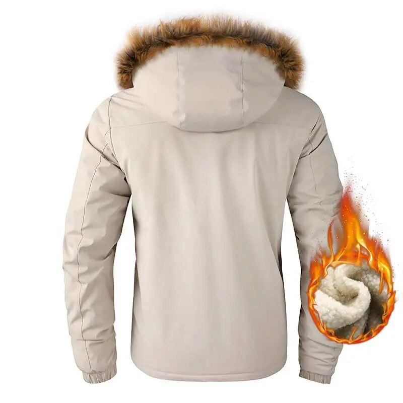 Vardi Dante™ Winterparka met Fleecevoering | Winddicht jack met capuchon