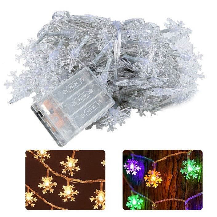 Sneeuwvlok LED Lichtslinger (6 m) - FrostyTwinkle