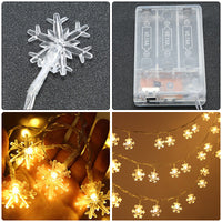 Sneeuwvlok LED Lichtslinger (6 m) - FrostyTwinkle