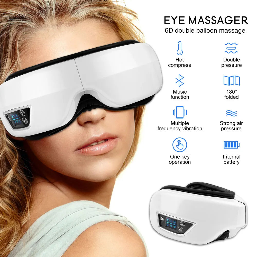 Vardi Dante™ 6D EyeMassager | Slimme Airbag Trillingen Oogzorg