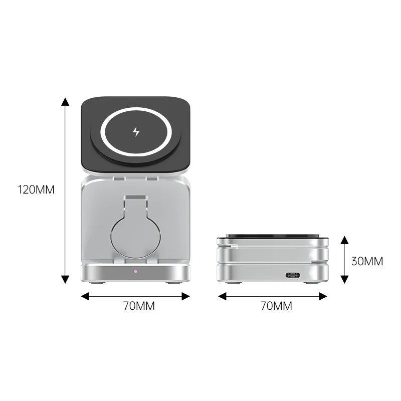 Vardi Dante™ 3-in-1 Laadstation | Magnetische en opvouwbare oplader