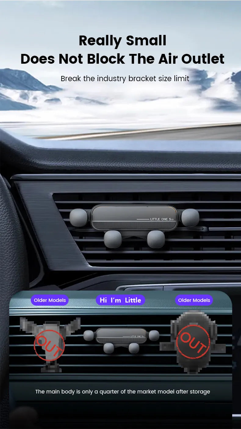 Vardi Dante™ Car Holder | Op ventilatie gemonteerde mobiele telefoonstandaard