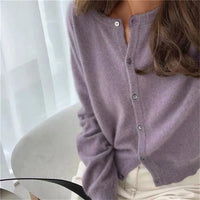 Comfortabel Gebreid Vest met Knopen - Isla
