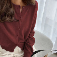 Comfortabel Gebreid Vest met Knopen - Isla