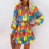 Vrolijke Zomerjurk met Print en Ruches – Lina
