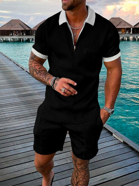 Tweedelige Heren Zomerset met Polo en Shorts – Damon