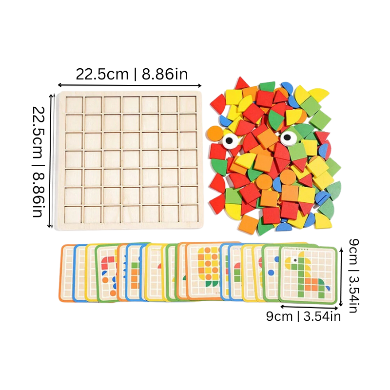 Houten Peuterpuzzel - EcoPuzzle