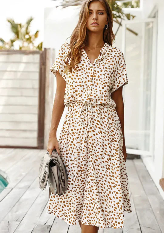 Vintage Zomerjurk met Middenmouwen – Maevy