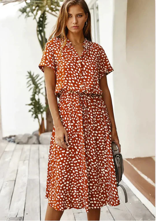 Vintage Zomerjurk met Middenmouwen – Maevy