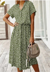 Vintage Zomerjurk met Middenmouwen – Maevy