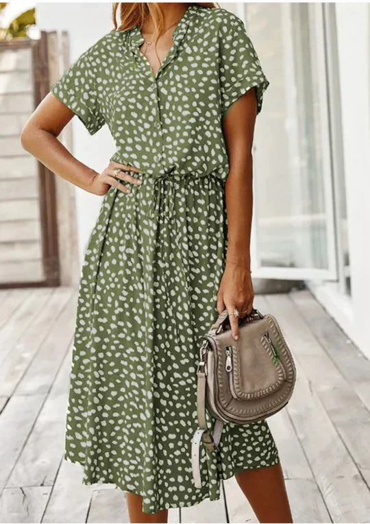 Vintage Zomerjurk met Middenmouwen – Maevy