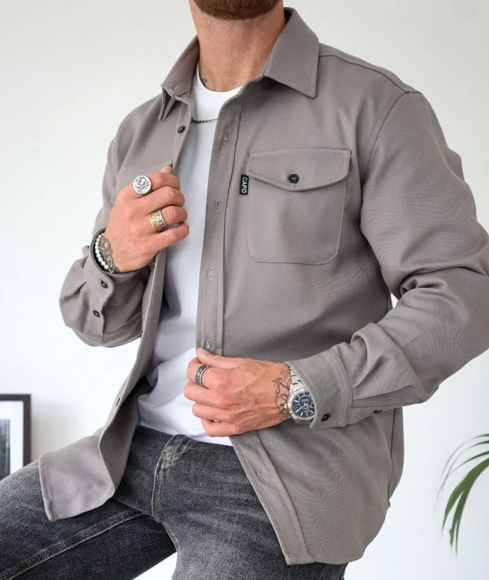 Rocco™ Casual Heren Overhemd – Comfortabel, Stijlvol & Perfect Voor Lente Laagjes