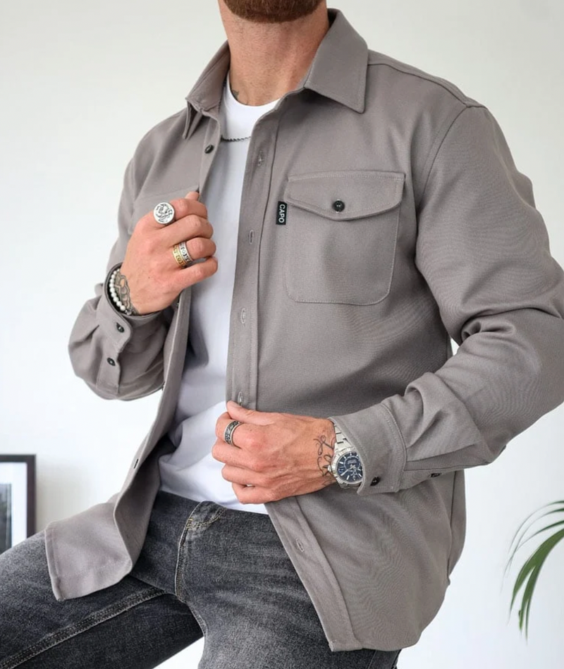 Rocco™ Casual Heren Overhemd – Comfortabel, Stijlvol & Perfect Voor Lente Laagjes