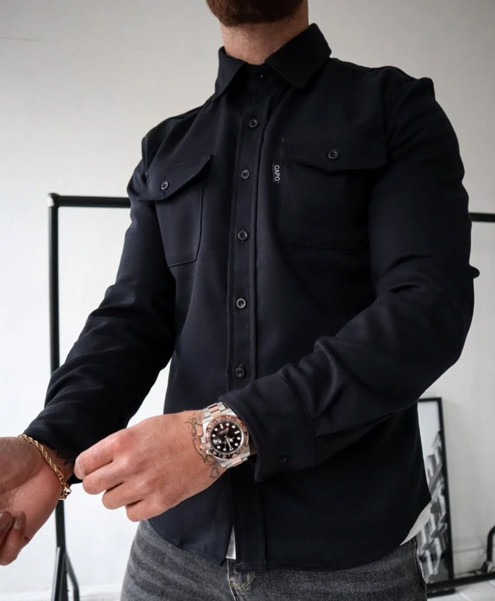 Rocco™ Casual Heren Overhemd – Comfortabel, Stijlvol & Perfect Voor Lente Laagjes
