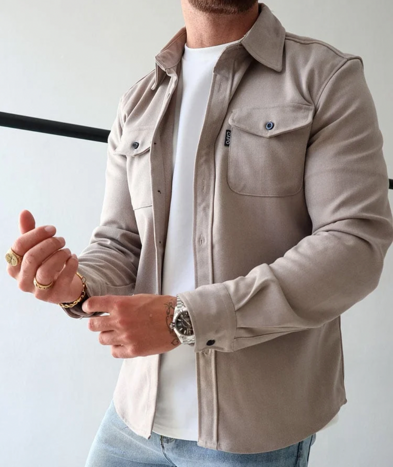 Rocco™ Casual Heren Overhemd – Comfortabel, Stijlvol & Perfect Voor Lente Laagjes