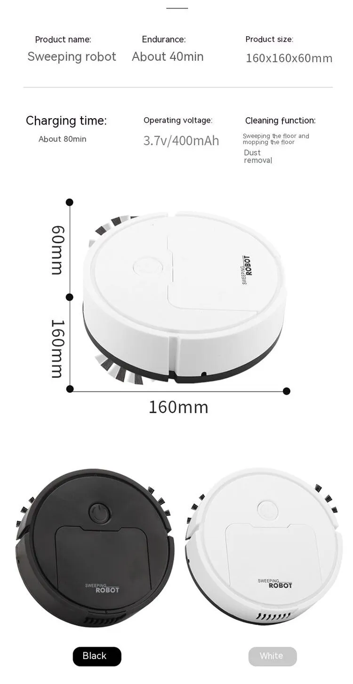 Vardi Dante™ Mini Robotstofzuiger | Alles-in-één intelligente machine